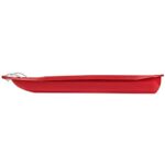 Lucky Bums Kids 48 Inch Single Person Plastic Snow Toboggan Sled for All Winter Conditions with Pull Rope for Children Ages 8 to 15, Red