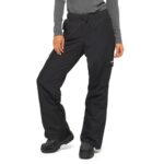 Arctix Women’s Lumi Pull Over Fleece Lined Cargo Snow Pants, Black, Small