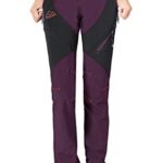 Rdruko Women’s Ski Pants Waterproof Insulated Outdoor Hiking Winter Softshell Cold Weather(Purple, US M)