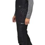 Arctix Men’s Avalanche Athletic Fit Insulated Bib Overalls, Black, 2X-Large