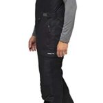 Arctix Men’s Avalanche Athletic Fit Insulated Bib Overalls, Black, Medium