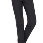 Geval Women’s Outdoor Windproof Waterproof Softshell Fleece Snow pants (M,Black)