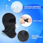 Balaclava Ski Mask 3 Pieces-Winter Full Face Mask for Men & Wome UV Protection Hood Windproof for Skiing & Motorcycle