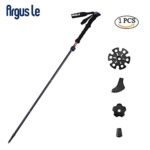 Argus Le Collapsible Trekking Poles-Compact, Hiking Climbing Walking Sticks Trail Poles with Sweat Absorbing EVA Grips,Tungsten Tips,Flip Locks,4 Season/All Terrain Accessories and Carry Bag