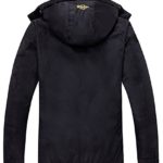 Wantdo Women’s Waterproof Mountain Jacket Fleece Windproof Ski Jacket, Black, Medium