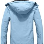 MOERDENG Women’s Ski Jacket Warm Winter Coat Hooded Snowboarding Jackets Waterproof Mountain Windbreaker for Hiking Traval