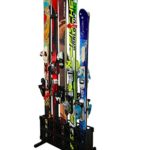 Ski Storage Rack | Freestanding 5 Pair Skis Floor Rack | StoreYourBoard (Standard Skis)