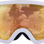 Traverse Varia Ski, Snowboard, and Snowmobile Goggles, Snowcap with Citrine Revo Gold Lens