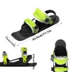Mini Ski Skates for Snow, Pro Version – Adjustable Short Snowskates for Winter Skiing