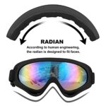 SixYard Ski Goggles, Motorcycle Goggles, 3 Pack Snowboard Snow Goggles for Men Women Adult Youth (Style 2)