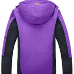 Wantdo Women’s Waterproof Mountain Jacket Fleece Windproof Ski Jacket Purple US M Purple Medium