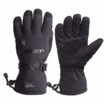 Waterproof Ski Snowboard Gloves with 3M Thinsulate,Zipper Pocket, Air Vent, Cold Weather Gloves for Men(Pocket,XL)