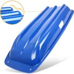 Vtarcza 2 Packs Snow Sled Winter Sleds for Kids and Adult with Pull Rope, Plastic Toboggan for Snow Sledding Sand Sleds 35-Inch, Blue+Red