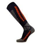 Ski Socks – Best Lightweight Warm Skiing Socks (Orange/Black, L/XL)
