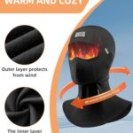 ROCKBROS Balaclava Ski Mask for Men and Women Winter Breathable Cold Weather Fleece Windproof Thermal Neck Warmer for Skiing Motorcycle and Cycling 1PCS