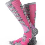 Womens Ski Socks 1 Pack Ski Compression Socks Rose Red
