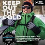 Tough Outdoors Winter Gloves – Waterproof Snow Gloves for Women and Men – Warm Womens and Mens Ski or Snowboard Gloves – Skiing & Snowboarding Gloves for Cold Weather – X-Small
