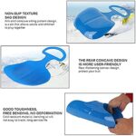 Winter Sports Snow Sled Safe and Durable Portable Design Anti Skid High Flexibility Made of PP Plastic (Blue)