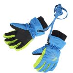 XTACER Boy’s Girl’s Kid’s Ski Snow Gloves (Blue, S)