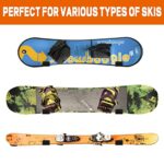 Poskad Snowboard Wall Rack,Ski Wall Mount Display, Home and Garage Snowboard Storage,Solid Aluminum Shelf Brackets. (1 Set)