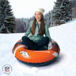 BigMouth Denver Broncos NFL Fan Gear Outdoor Toys, Officially Licensed – Inflatble Snow Tube with Handles
