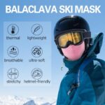 Oliumt Balaclava Ski Mask, Warm, Breathable & Lightweight, Full Coverage Fleece Winter Face Mask for Men & Women (Rose Pink)