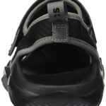 crocs Men’s Swiftwater Mesh Deck Sandal Sport, Black, 13 M US
