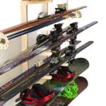 Premium Freestanding Ski Rack | Storage for: Snowboards, Skis, Skateboards, Scooters, Ripsticks, and More (6 Level)