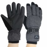 Men’s Waterproof Ski Snowboard Gloves Warm Thinsulate Lined Cold Winter Skiing Snowboarding Glove (XL)