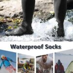 Gash Hao Waterproof Socks Hiking Gear Wading All-Weather Outdoor Sports Fishing Skiing Kayaking Camping Mens And Women?BLACK-XL?