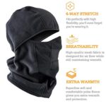 AstroAI Balaclava Ski Mask 2 Pack Winter Fleece Thermal Face Mask Cover for Men Women Warmer Windproof Breathable, Cold Weather Gear for Skiing, Outdoor Work, Riding Motorcycle & Snowboarding, Black