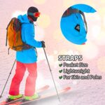 Fat Cookie Outdoors Ski Straps – Hook and Loop Ski Carrier with EVA Padding – Compact Universal Fit for Carrying Narrow and Wide Skis – Protects, Preserves Wax – Skiing Accessories