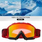 Zsling Dirt Bike Goggles for Men, Women, Youth | Motocross Goggles SKI Goggles OTG Anti UV Windproof Anti Fog Glasses Gear for ATV Riding Motorcycle UTV MX Offroad Racing