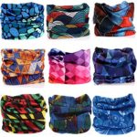 KALILY 9PCS Headband Bandana – Versatile 12-in-1 Sports & Casual Headwear –Multifunctional Seamless Neck Gaiter, Headwrap, Balaclava, Helmet Liner, Face Mask for Camping, Running, Cycling, Fishing etc